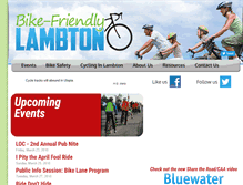 Tablet Screenshot of bikefriendlylambton.com